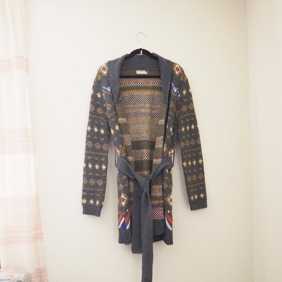 Jackson Rowe Bengal Tiger Knit Cardigan Sweater sz S - Picture 6 of 11